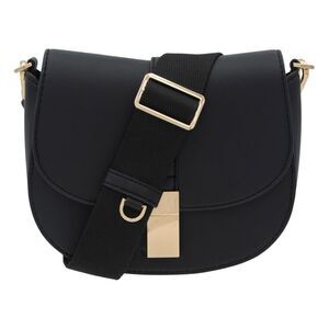 a new day Black Crossbody Bag with Gold Accents